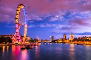 Stock photograph of a London skyline